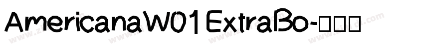 AmericanaW01 ExtraBo字体转换